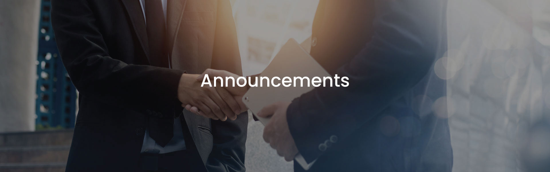 More Announcements